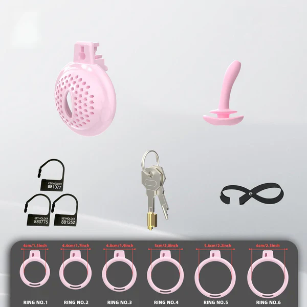 Soft Flat Chastity Cage with 6 Rings - Image 4