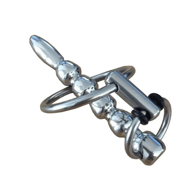 Solid Stainless Steel Sound With Cock Ring - Image 4