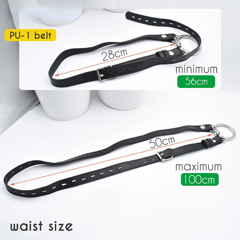 Solid Steel Ball Negative Chastity Device With Belt - Image 7