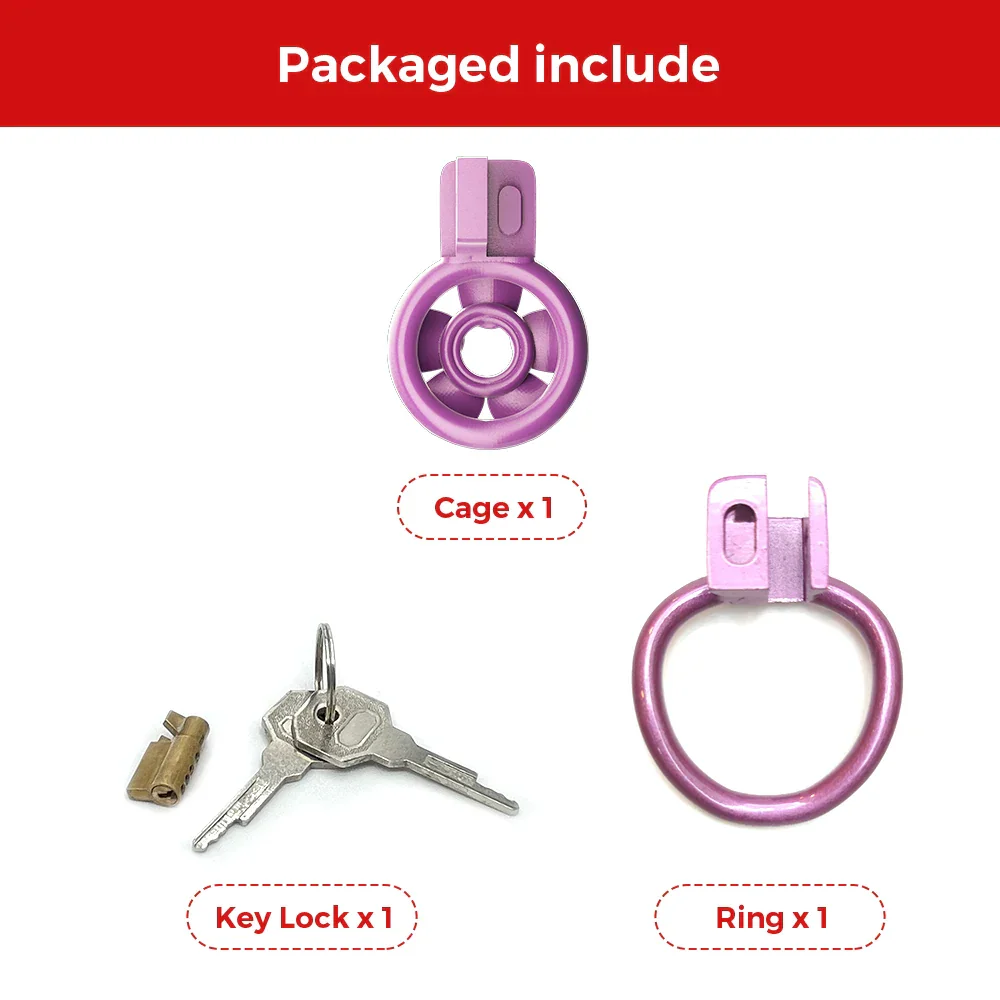 Spice Petal Purple Chastity Cage - Image 6