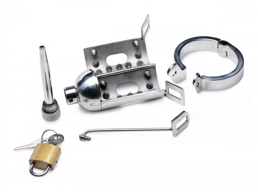 Spiked Chamber Chastity Cage - Image 4