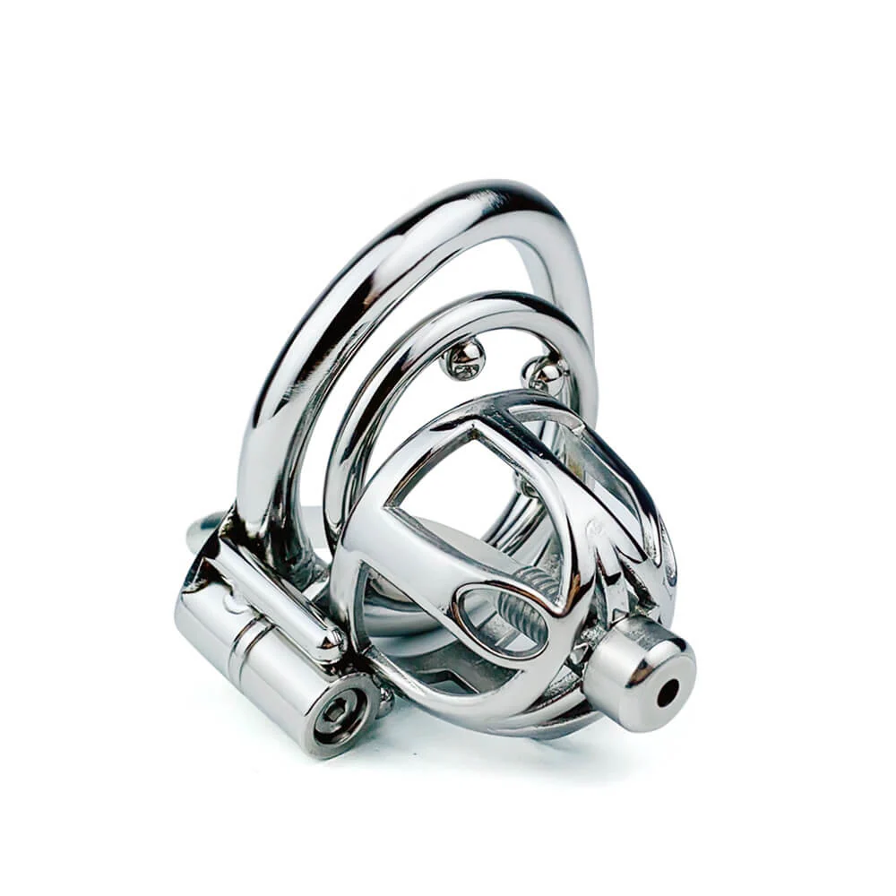 Stainless Steel Chastity Lock Smooth Concealed - Image 3