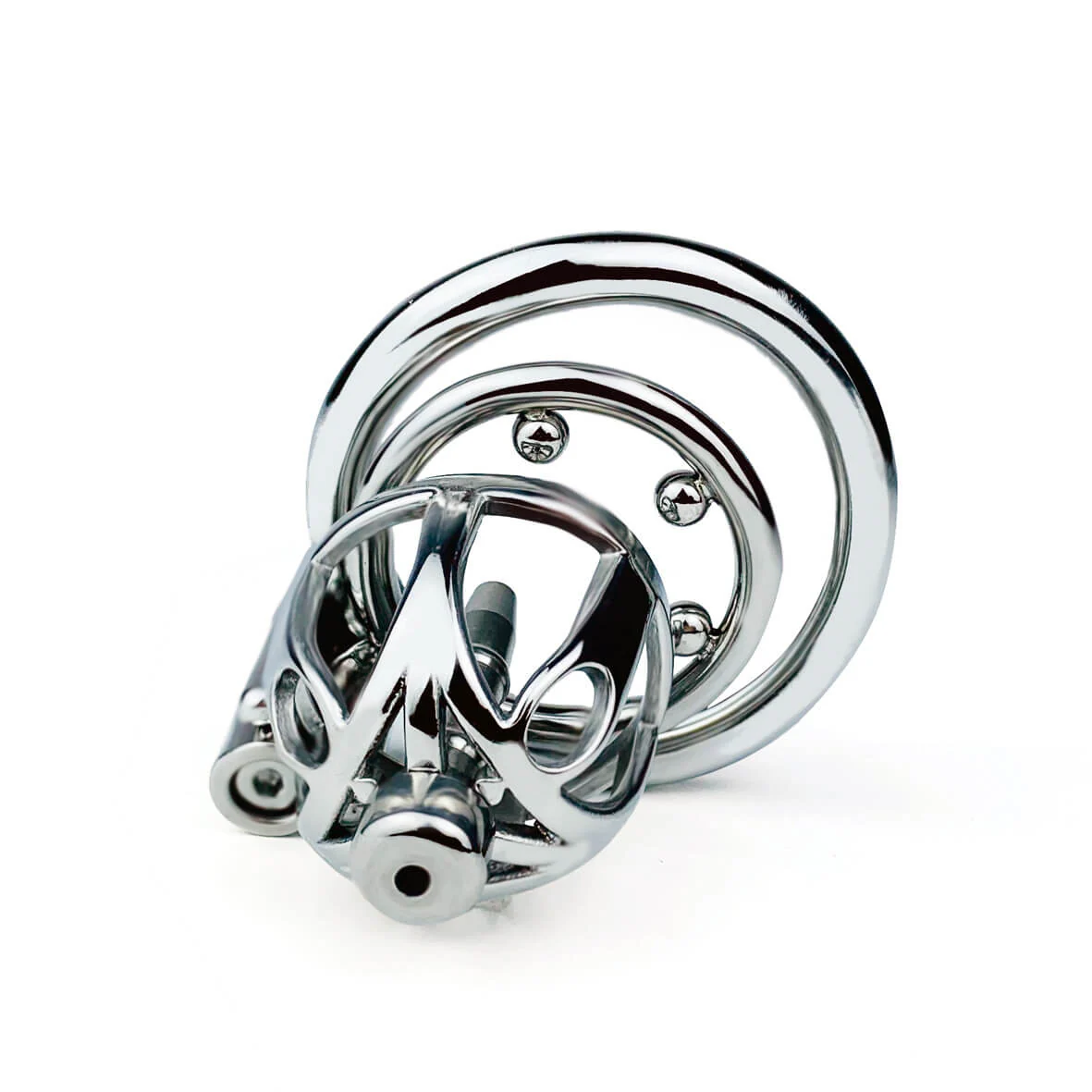 Stainless Steel Chastity Lock Smooth Concealed - Image 7