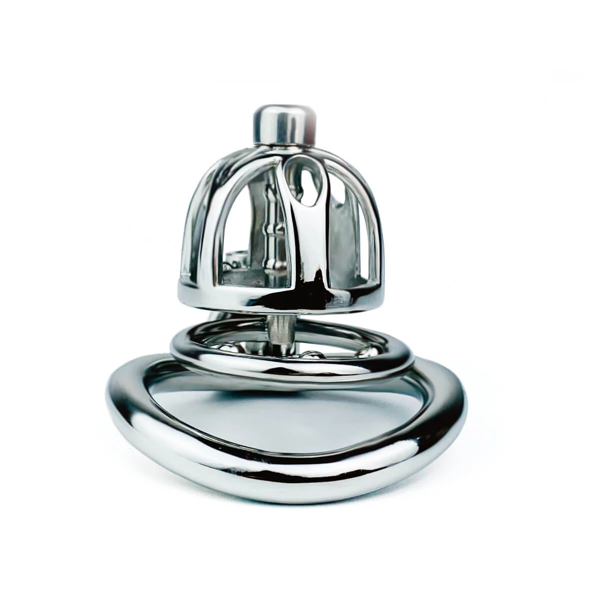 Stainless Steel Chastity Lock Smooth Concealed - Image 8