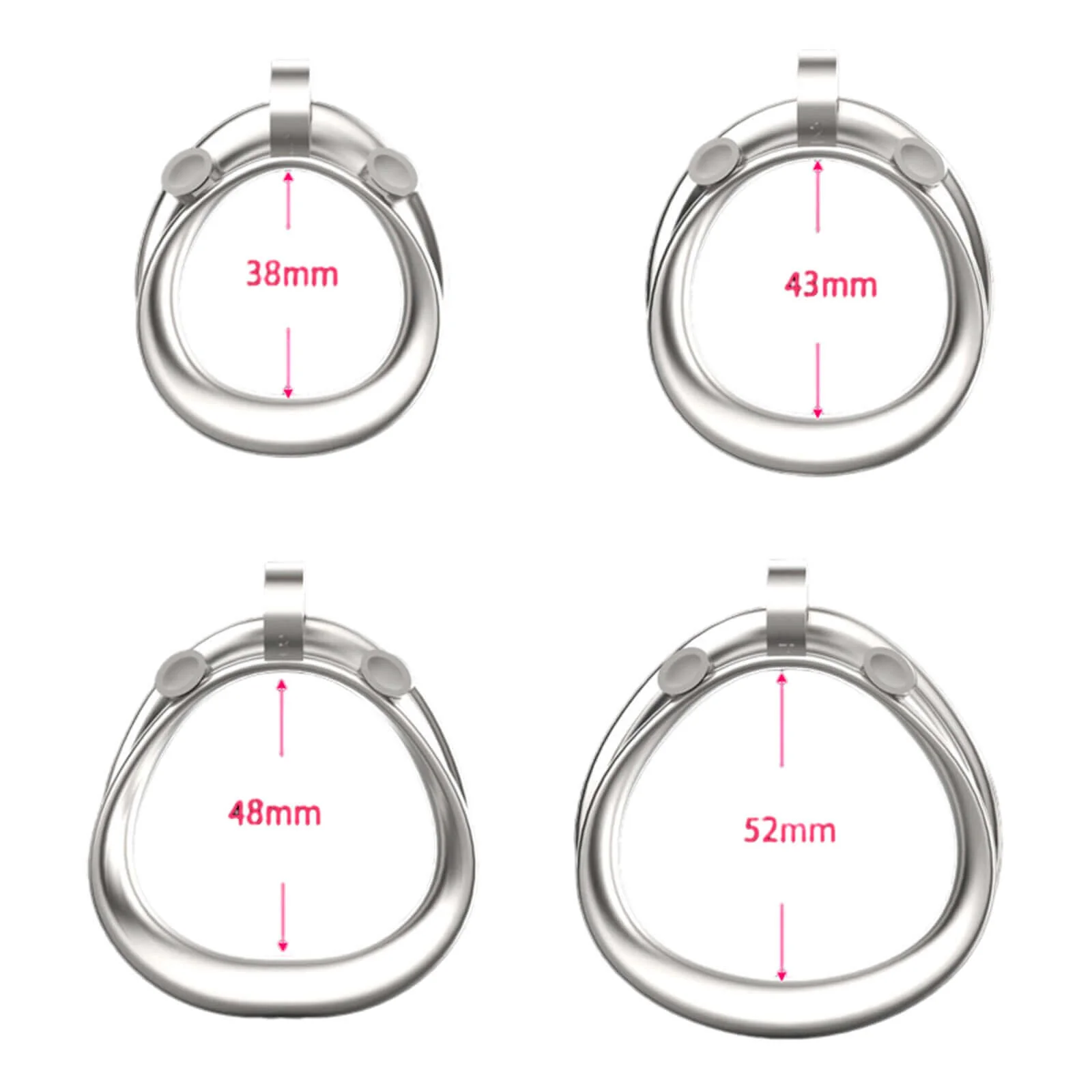 Stainless Steel Cobra Chastity Device 6.0 - Image 4