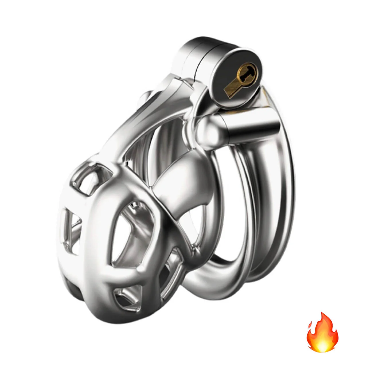 Stainless Steel Cobra Chastity Device 6.0 - Image 5
