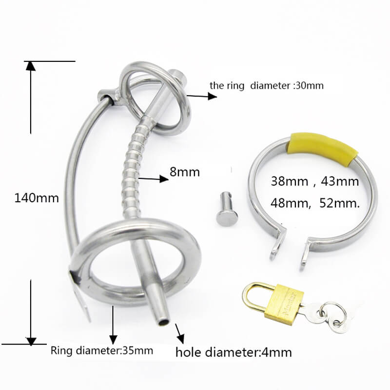 Stainless Steel Cock Ring Penis Ring Lock - Image 5
