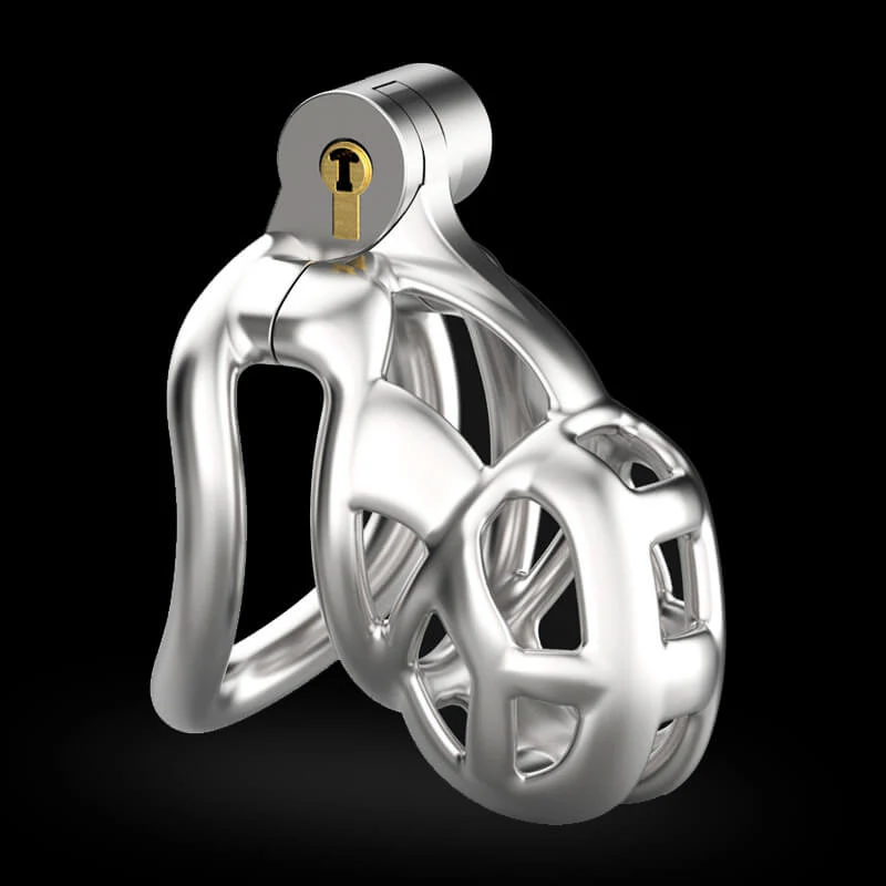 Stainless Steel Mamba Chastity Cage - Image 2