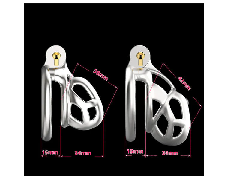 Stainless Steel Mamba Chastity Cage - Image 7