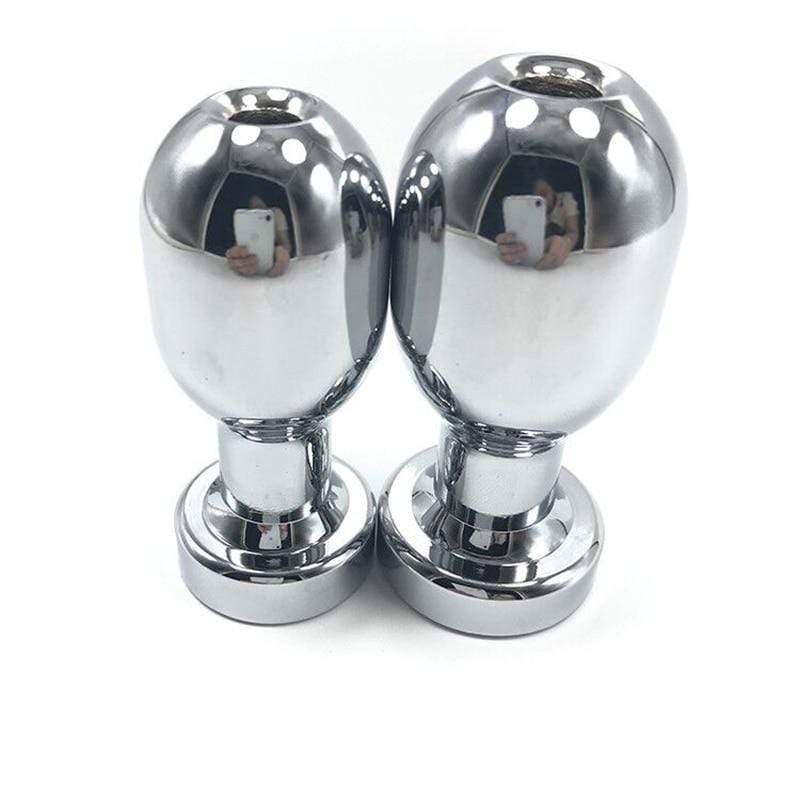Stainless Steel Metal Vaginal Hollow Anal Butt Plug Dilation Masturbation Peep Adult Products Enema Vaginal Flushing Flirt Toys