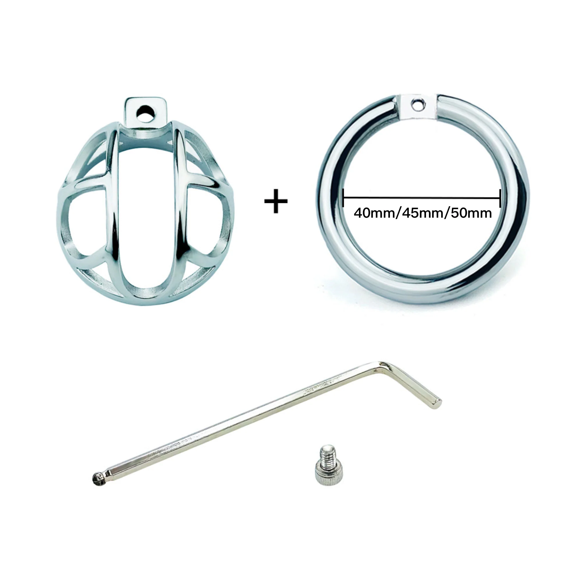 Stainless Steel Chastity Device 0.98 Inches Long - Image 3