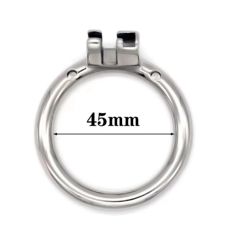 Stainless Steel Round/Arc Chastity Ring - Image 3