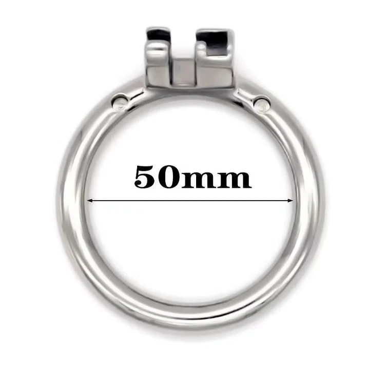 Stainless Steel Round/Arc Chastity Ring - Image 4