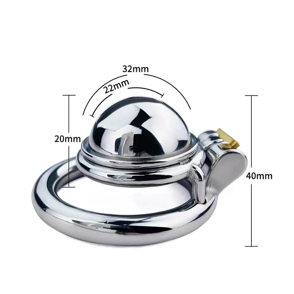 Stainless Steel Small Male Chastity Device Penis Cage - Image 6