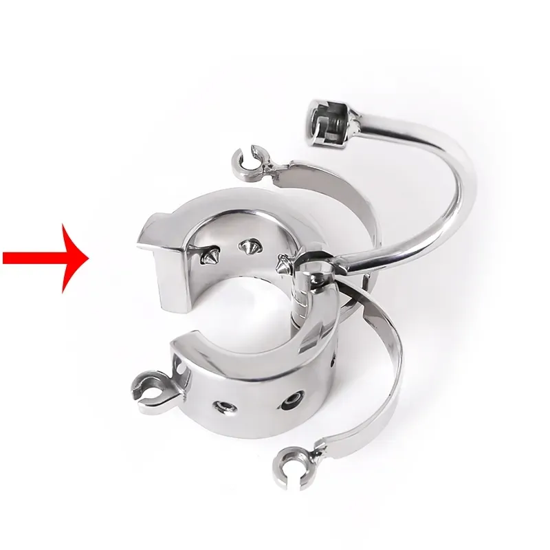 Stainless Steel Testicle Ball Cock Ring - Image 4