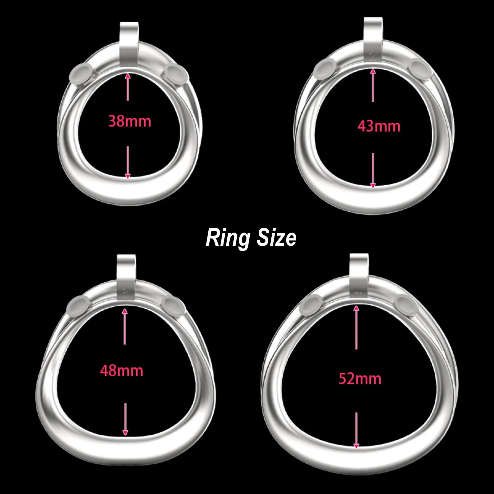 Standard Stainless Steel Python V7.0 Chastity Device - Image 3