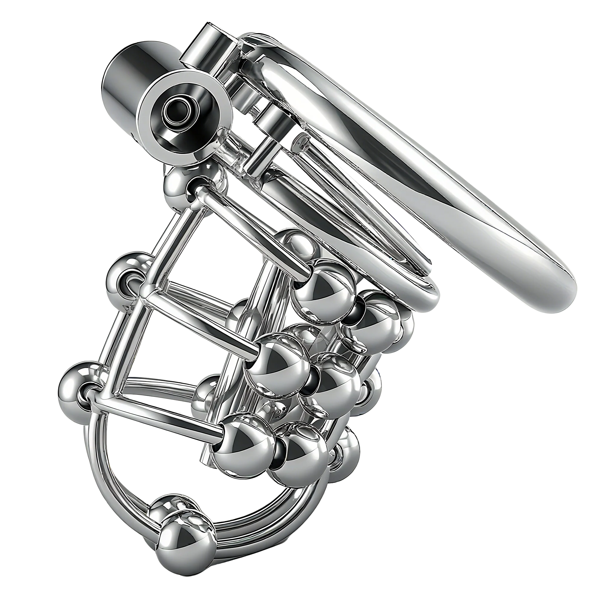 Steel Bead PA Chastity Cage - Image 3