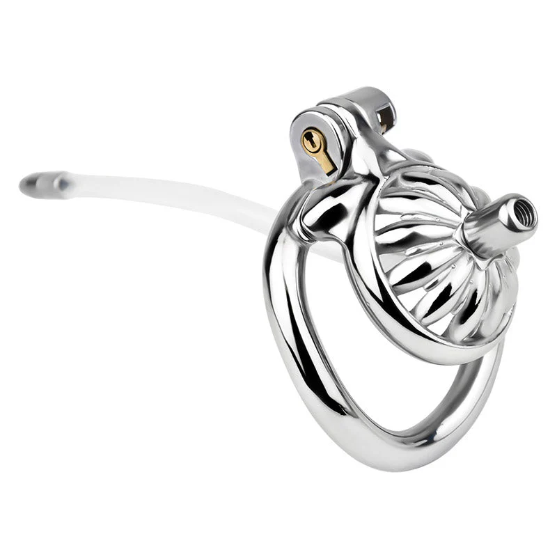 Steel Chastity Cage with Urethral Removable - Image 9