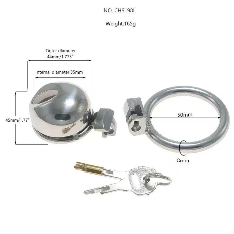 Steel Small Chastity Cage Easy To Pee - Image 5