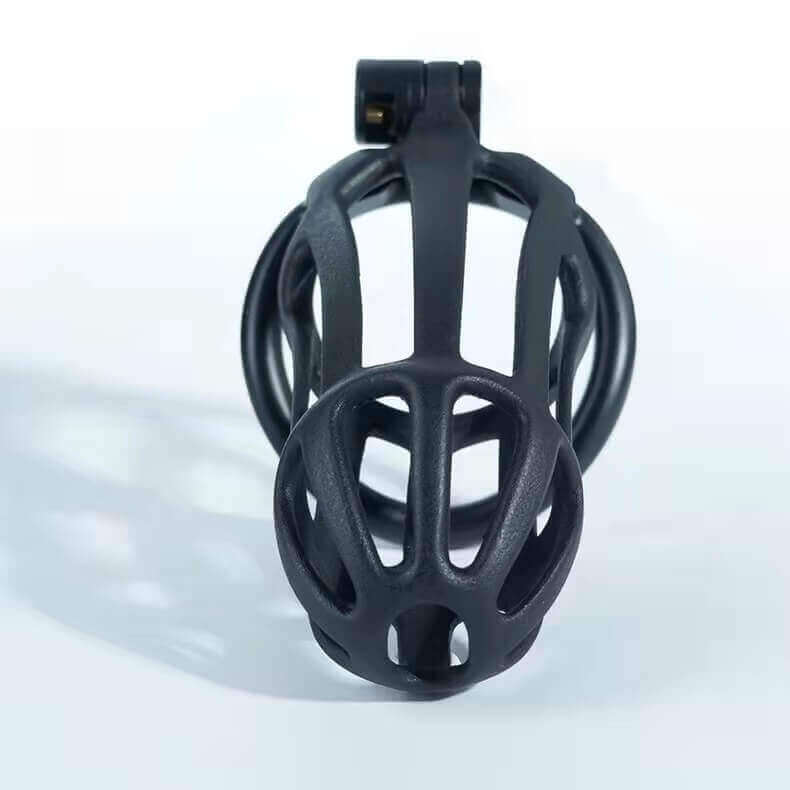Stripe Mamba Chastity Cage with 4 Arc Rings - Image 4