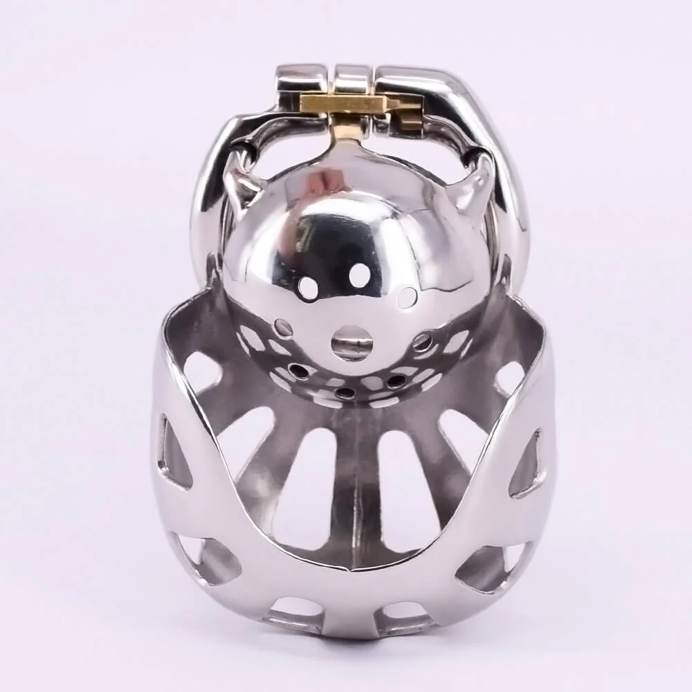 Super Small Chastity Device with Scrotum Testicle Pouch - Image 3