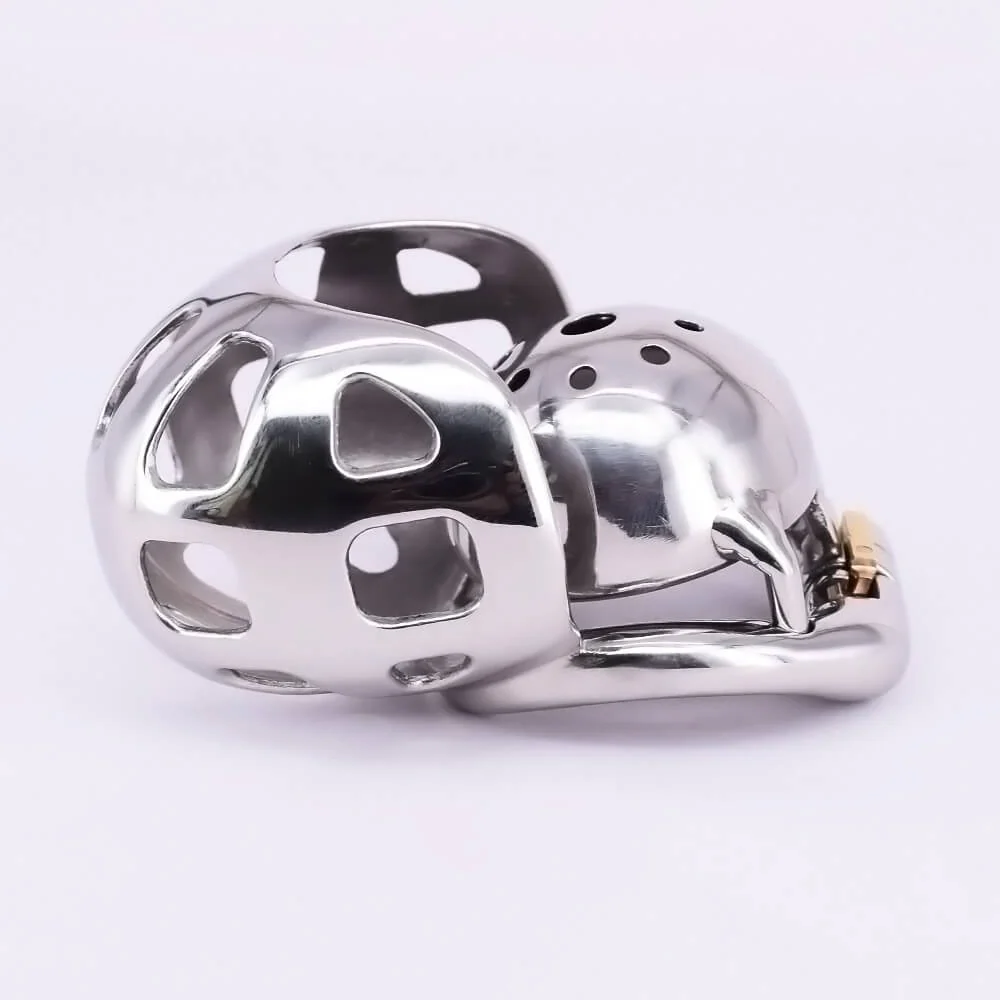 Super Small Chastity Device with Scrotum Testicle Pouch - Image 4