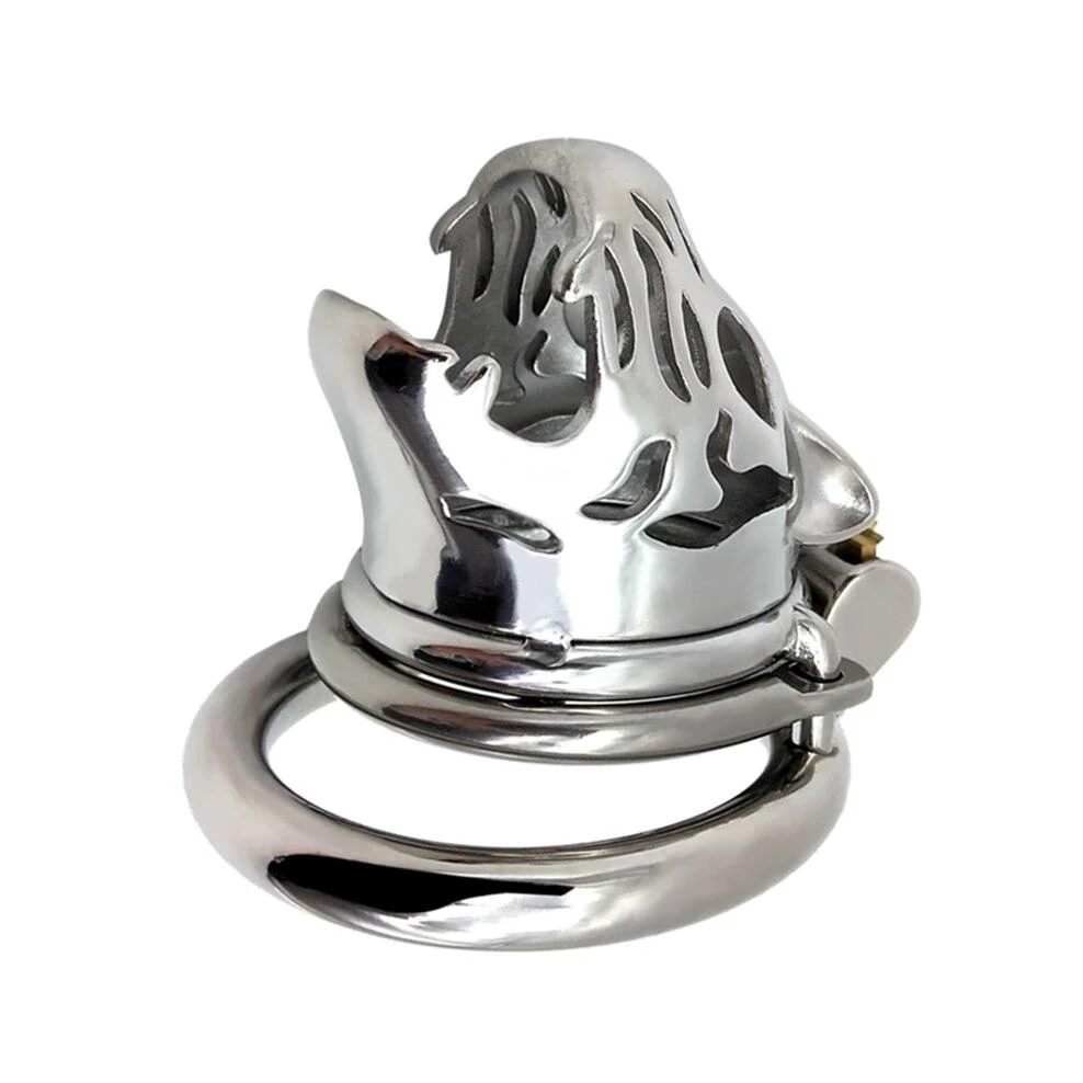Metal Chastity Cage Tiger Head - Image 4
