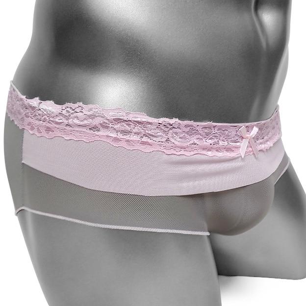 Lace Mesh Patchwork Briefs Panties - Image 2