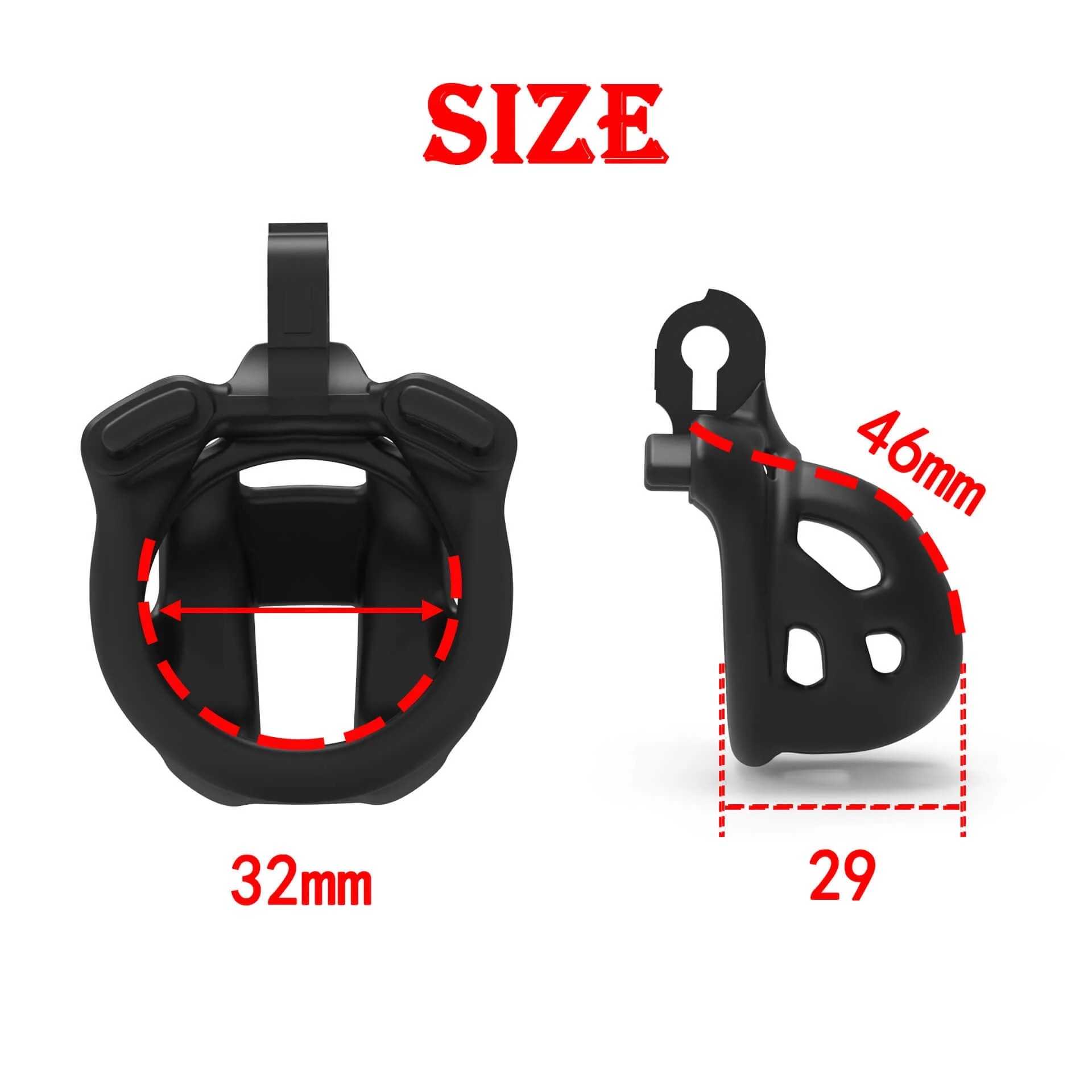 Ultra-Mini Mamba Chastity Cage 1.81 inches Long - Image 11
