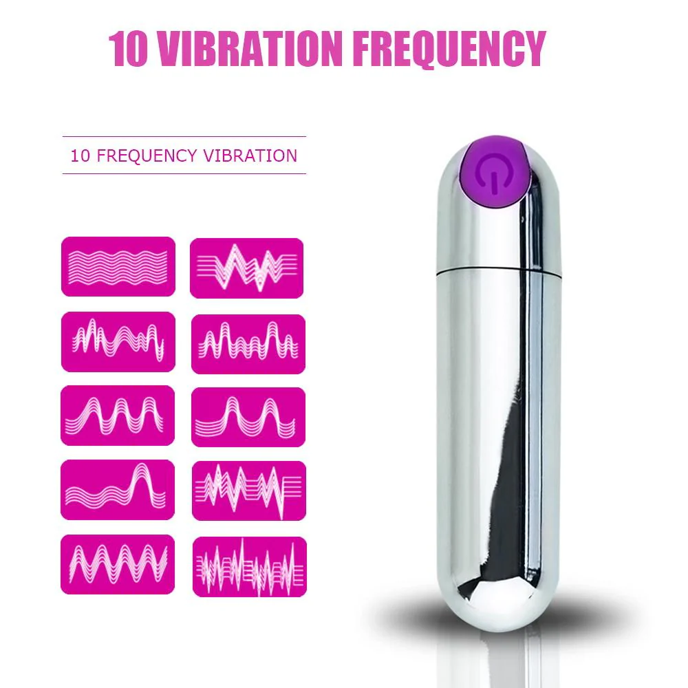 USB Rechargeable Mini Bullet 10 Speed Waterproof Sissy Clit Stimulator - Image 5