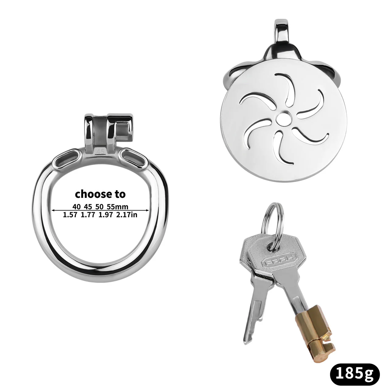 Wind and Fire Wheel Flat Chastity Cage - Image 14
