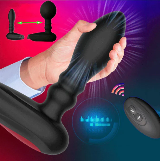 Wireless Remote Control Vibrator Inflatable Anal Plug - Image 2