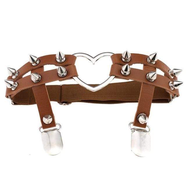 Women's Studded Bondage Garter Belt - Image 11