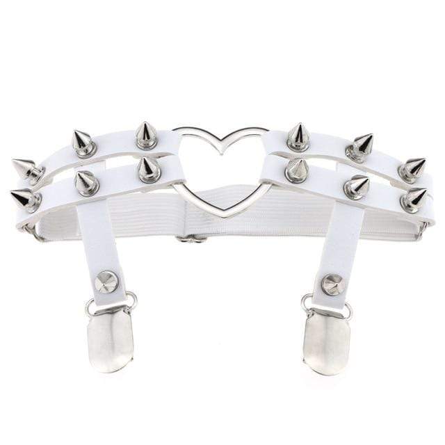 Women's Studded Bondage Garter Belt - Image 2